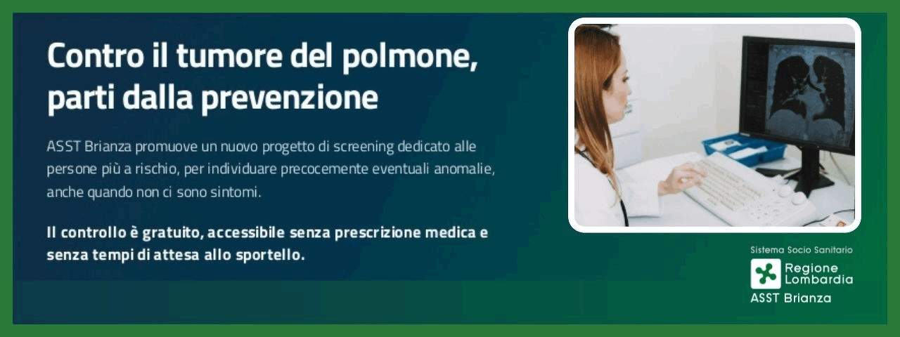 Tumore del polmone: screening gratuito